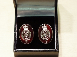Blues and Royals Eagle design Sterling Silver cufflinks - Click Image to Close